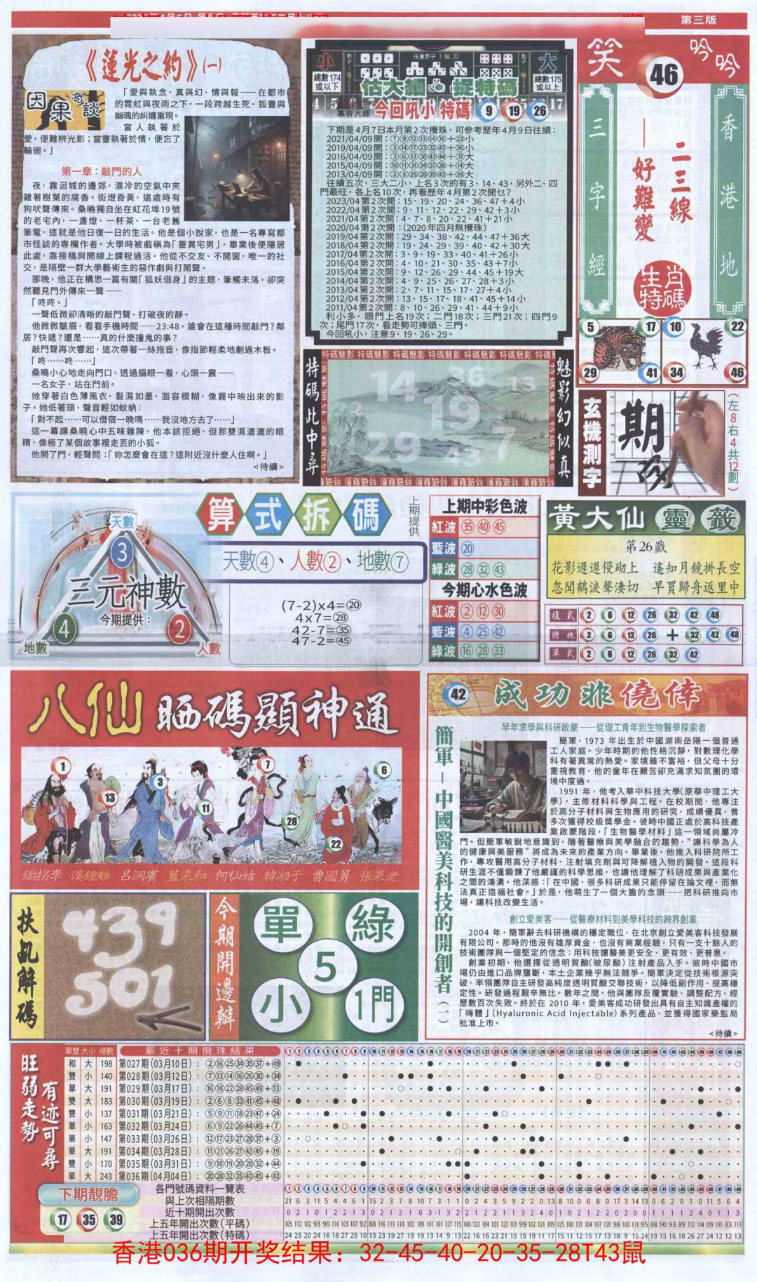 037期新报跑狗-1(正面)[图]